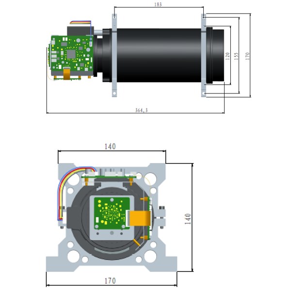 55倍200萬低照度網(wǎng)絡(luò)高清機芯外形尺寸 55倍200萬低照度網(wǎng)絡(luò)高清機芯外形尺寸