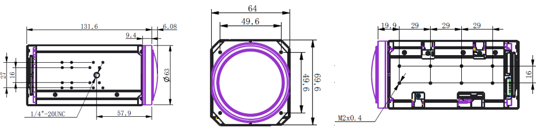 200萬42倍7.3-308mm一體化機芯 200萬42倍7.3-308mm一體化機芯