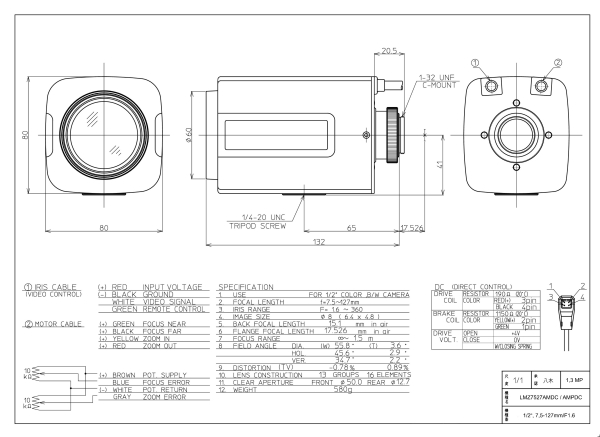 LMZ7527AMPDC鏡頭參數 圖片關鍵詞